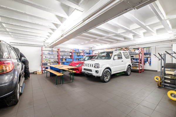 Vue workshop du garage